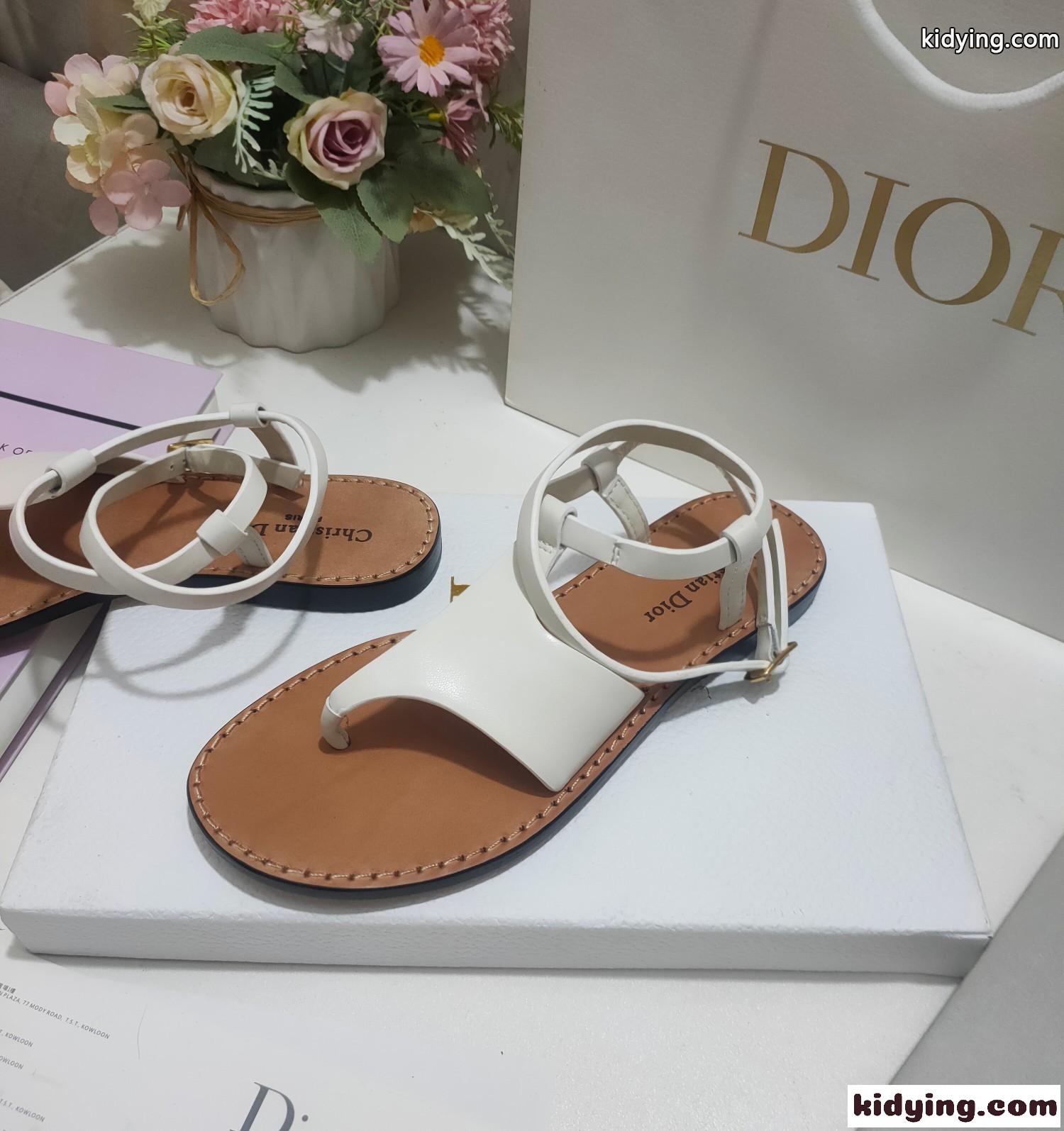 Dioriviera Dior Sun ビーチサンダル クリスチャン・ディオール サンダル コピー ホワイト-2