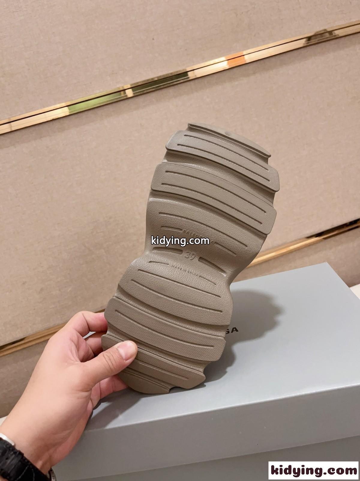 Balenciaga HD カットアウト ミュール バレンシアガ サンダル スーパーコピー カーキ-3