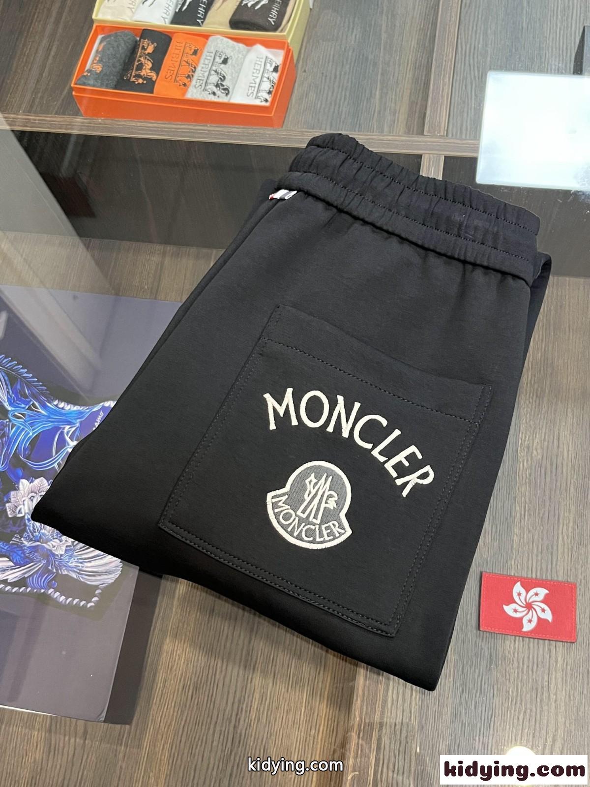 定番 カジュアル モンクレール パンツ コピー メンズ スウェットパンツ ブラック-2