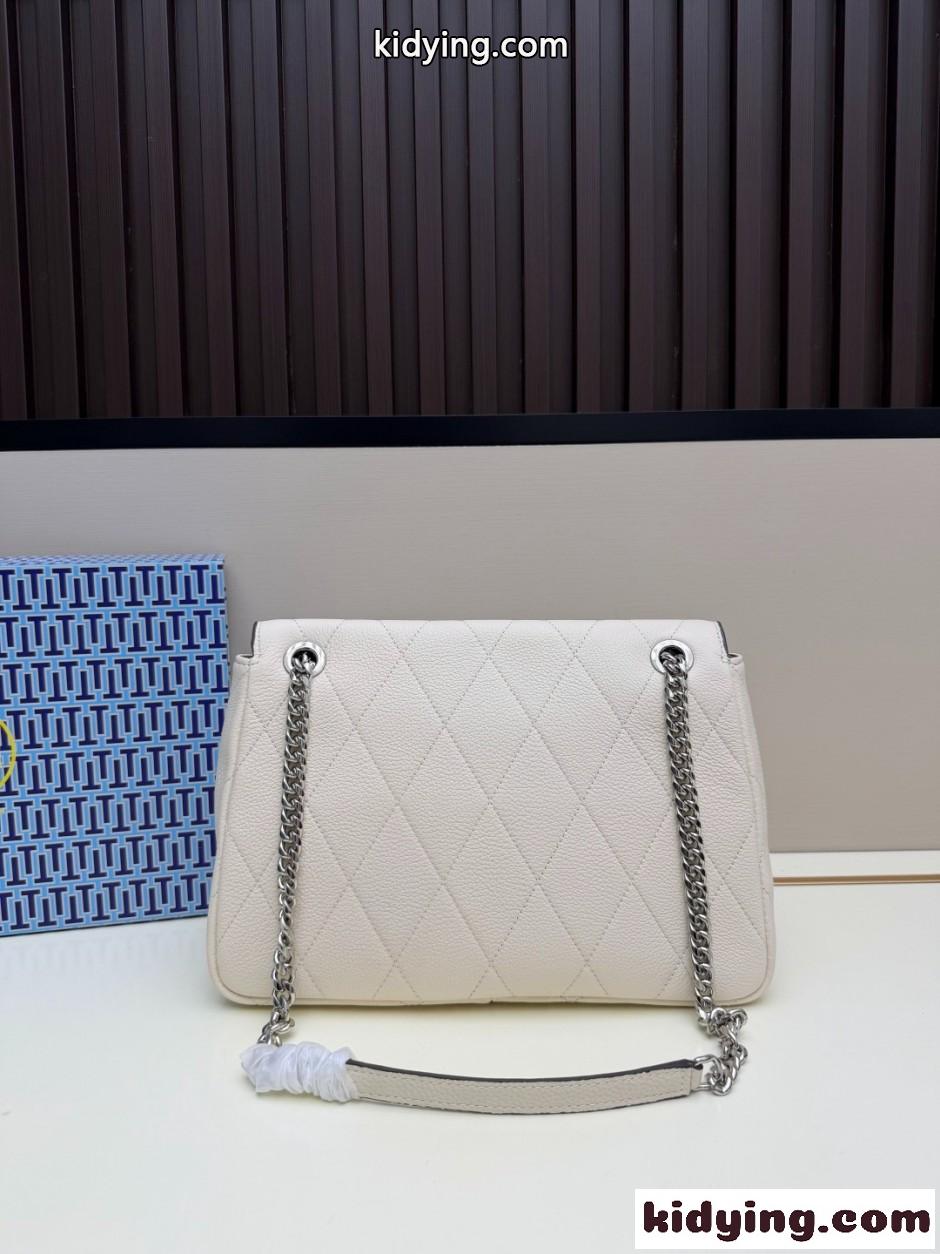 Tory Burch チャーリー キルト ショルダーバッグ トリーバーチ コピー ホワイト-0