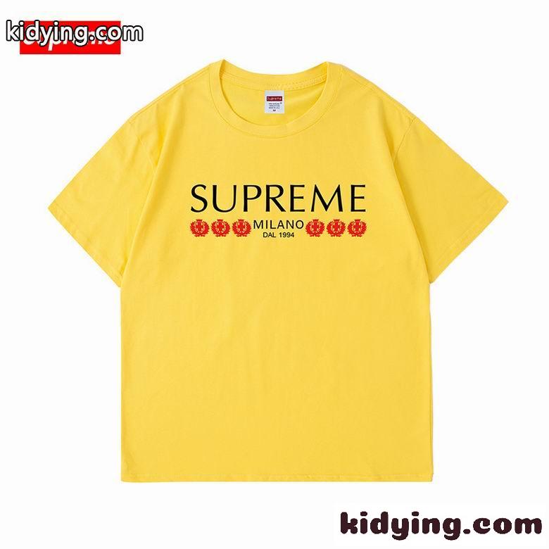 ユニセックス おしゃれ ベーシック ロゴ プリント ゆったり クルーネック シュプリーム tシャツ コピー 半袖 人気-6