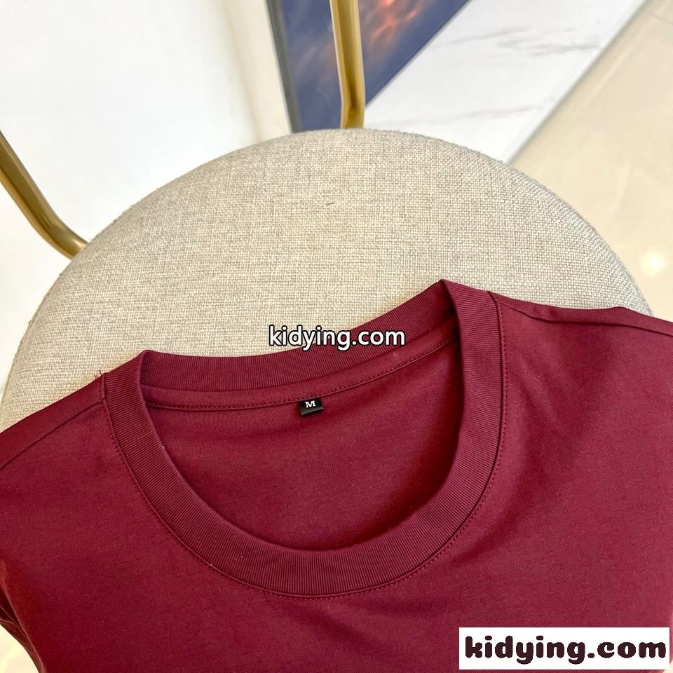 シンプル ロゴ クルーネック 半袖Tシャツ ジバンシィ Tシャツ 偽物 レッド-2