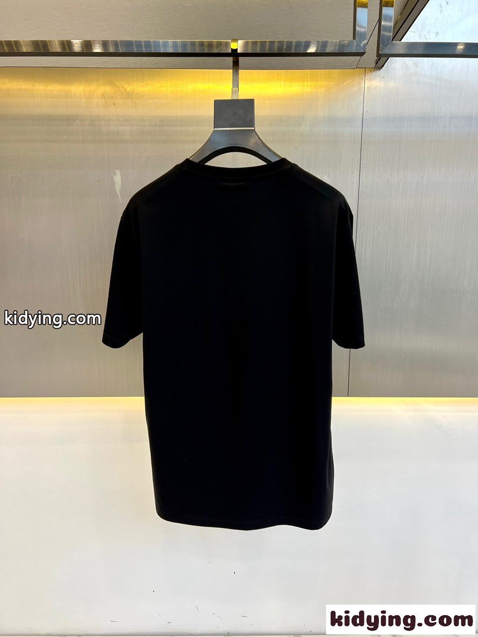 ヴェルサーチェ Tシャツ 偽物 人気 メドゥーサ クルーネック半袖Tシャツ ブラック-4