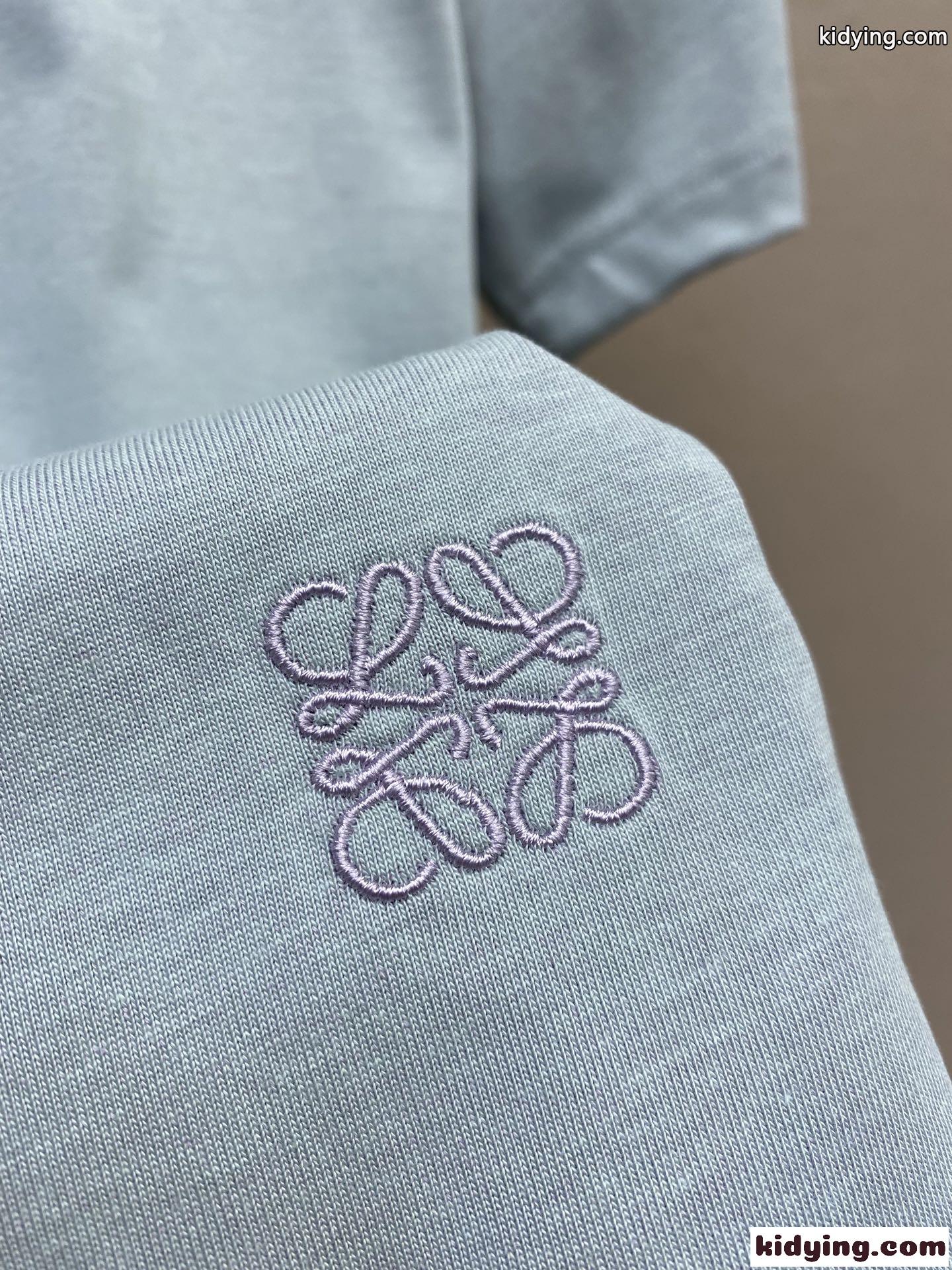 シンプル アナグラム クルーネック 半袖Tシャツ ロエベ Tシャツ 偽物 クルーネック-4