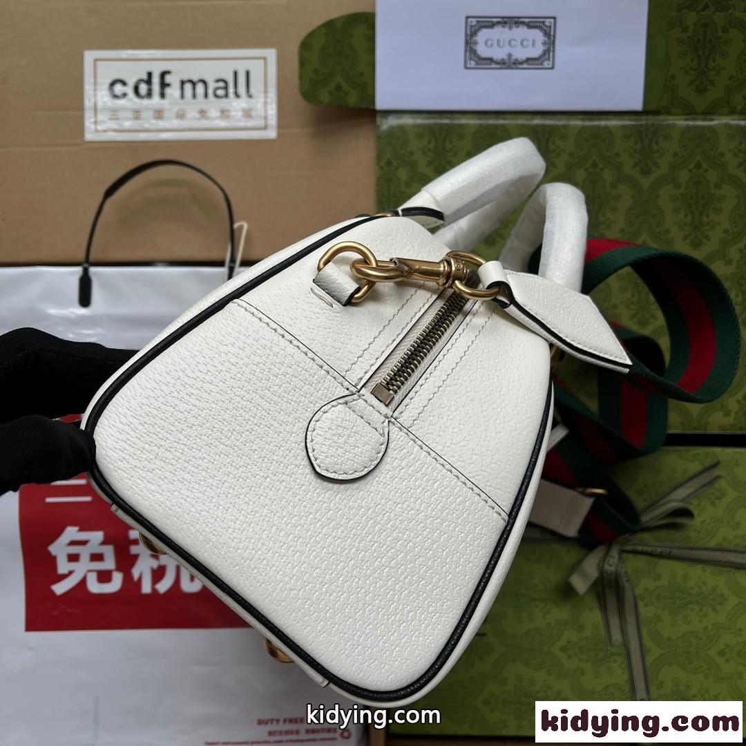adidas x Gucci ミニ ダッフルバッグ 人気 カジュアル グッチ バッグ コピー ショルダーバッグ ホワイト-2