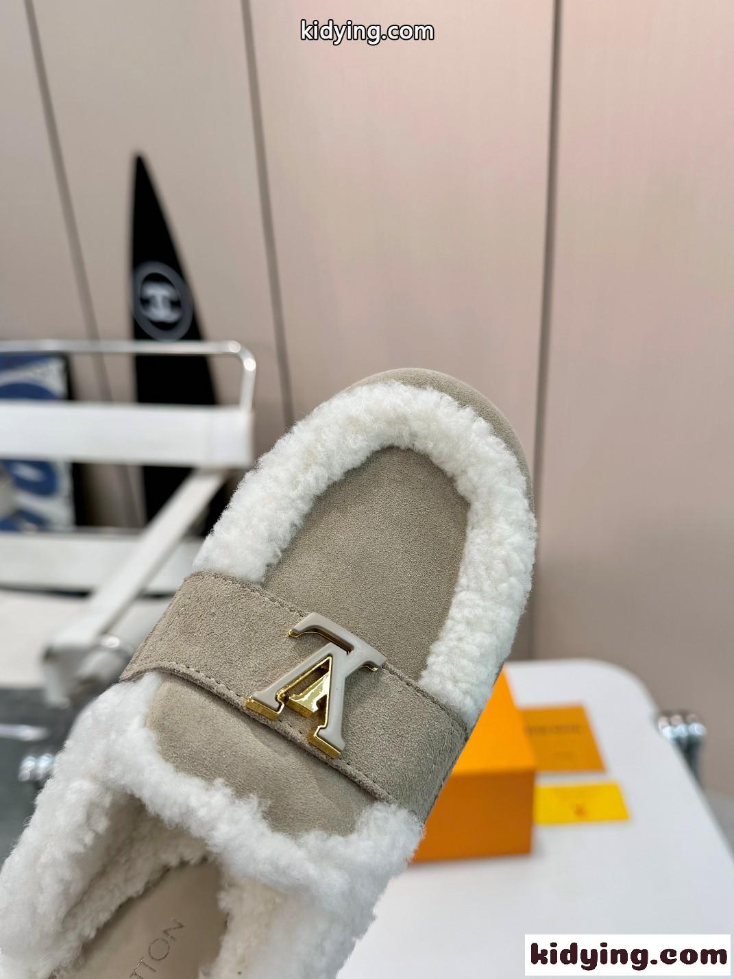 人気 LV カプリ・オープン・ローファー ルイヴィトン シューズ コピー ベージュ-3