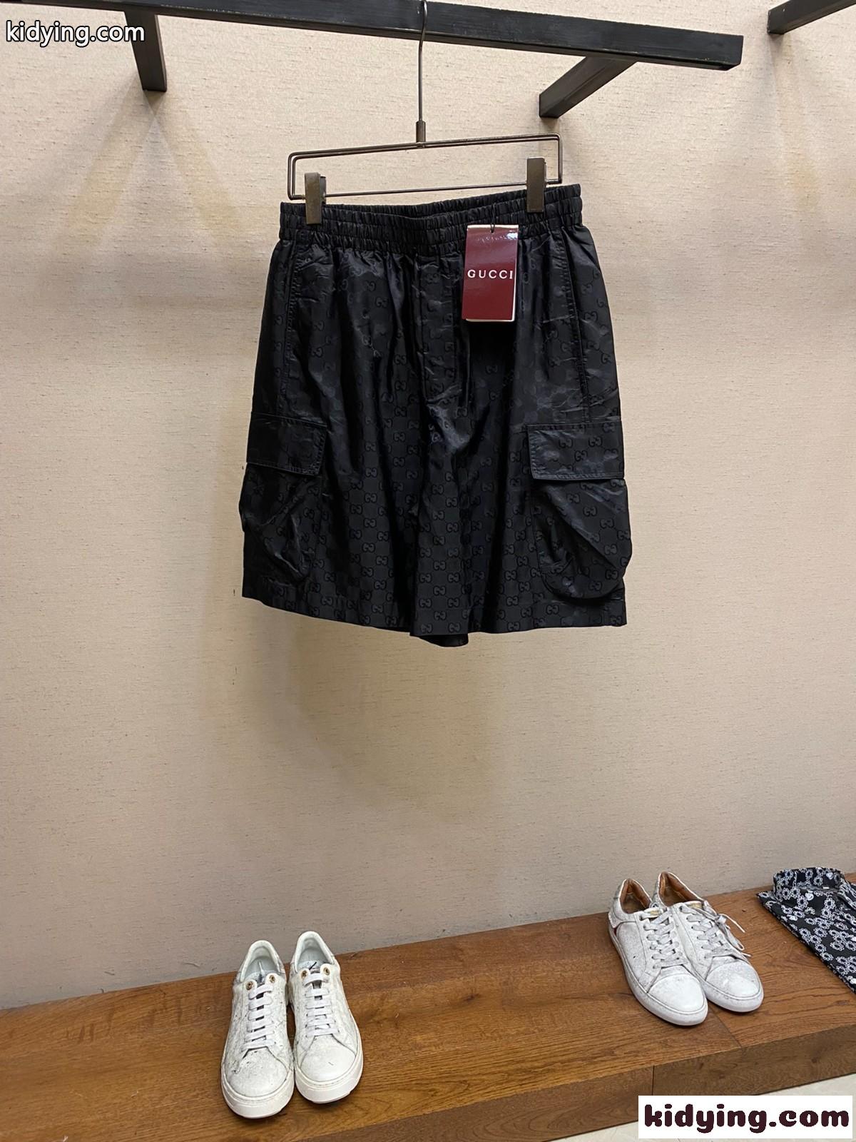 軽量 GG ナイロン ジャカード ショートパンツ グッチ パンツ コピー ショーツ-0