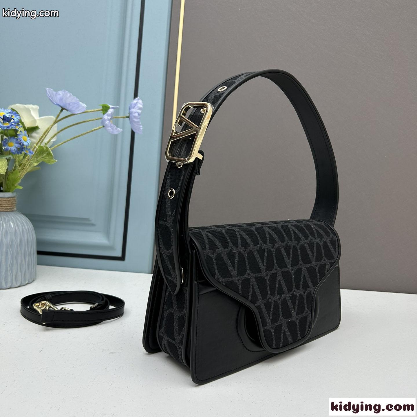 VALENTINO ラ プチ ドゥジエム トワル イコノグラフ スーパーコピー ヴァレンティノ ショルダーバッグ ブラック-0