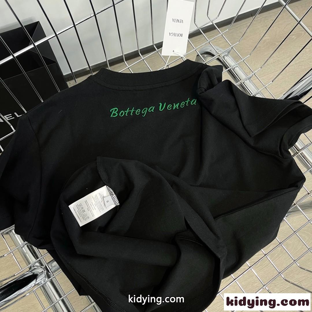 人気 カジュアル おしゃれ ラウンドネック ボッテガヴェネタ tシャツ コピー 半袖 刺繍 プリント トップス-1