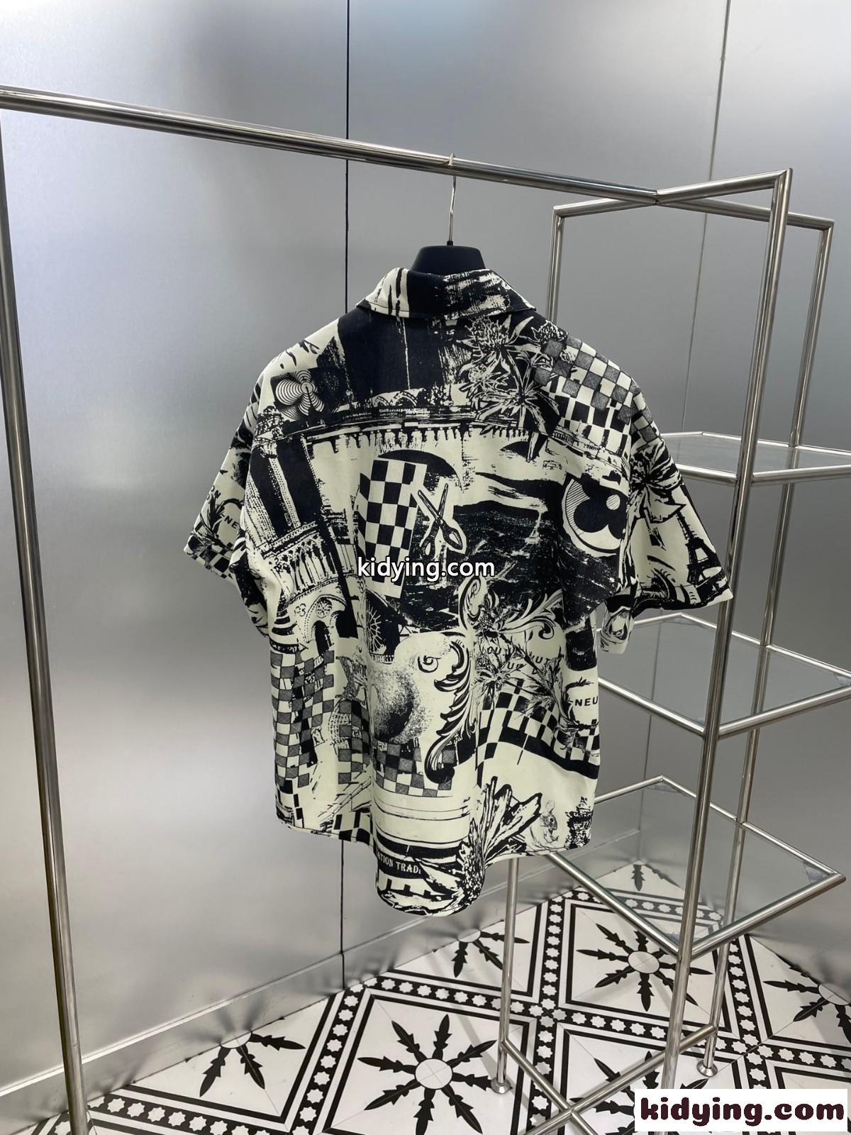 23SS Louis Vuitton 新作 デニムシャツ 半袖 ルイヴィトン シャツ コピー ユニセックス-2
