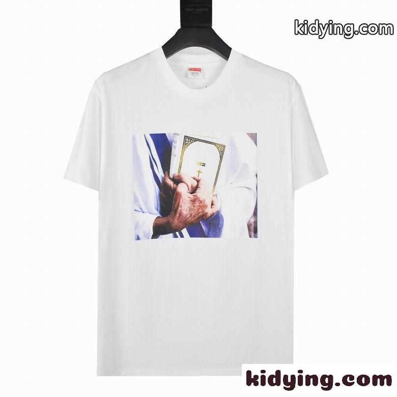 コットン 着心地いい プリント クルーネック定番 春夏 トップス 人気 シュプリーム tシャツ コピー おしゃれ カジュアル-1
