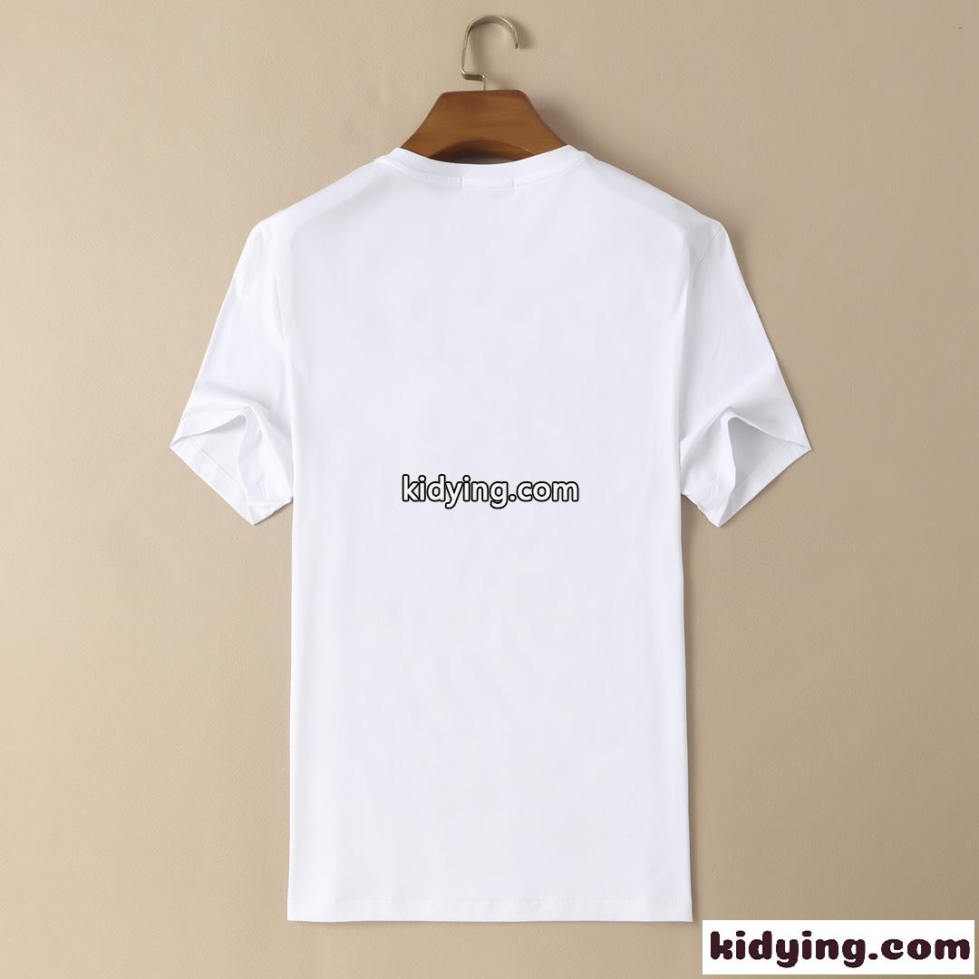 カジュアル 優しい肌触り プリント ヴェルサーチェ 半袖Tシャツ コピー クルーネック トップス メンズ 定番-0