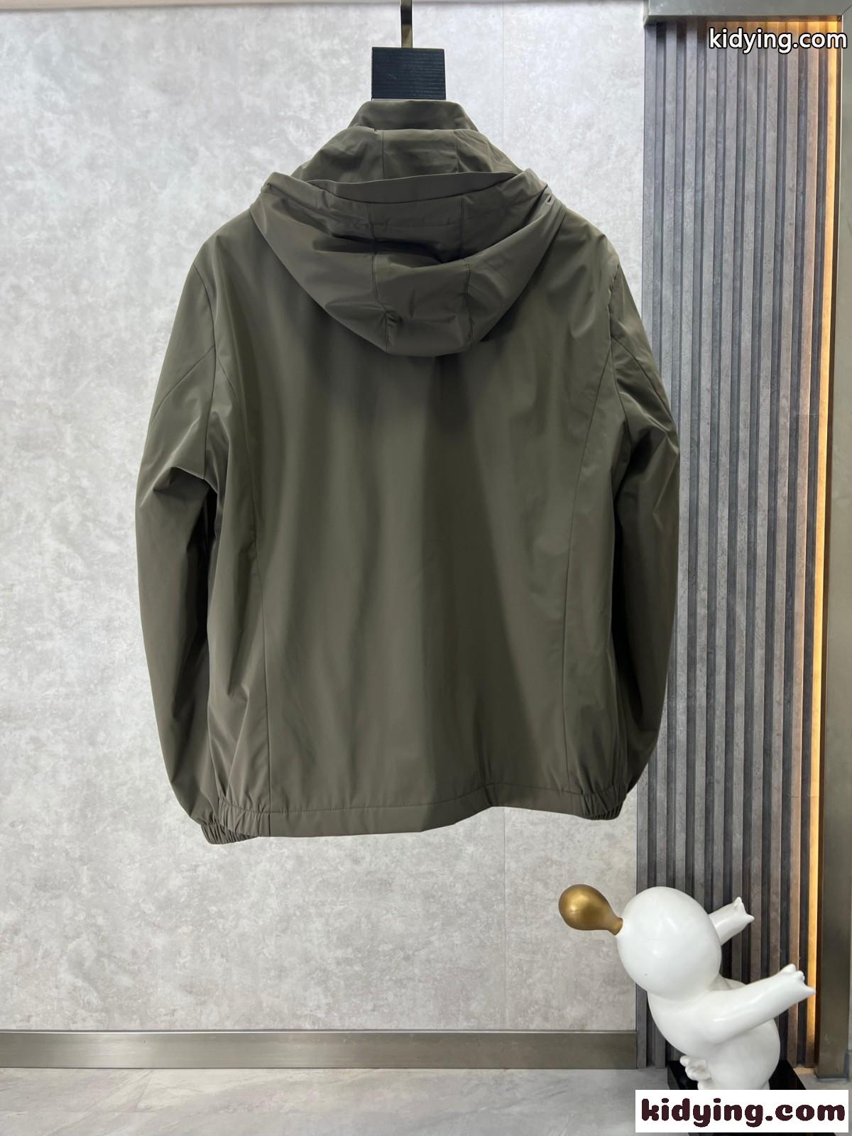 カジュアル 上品 エルメネジルド・ゼニア ジャケット コピー メンズ グリーン-1