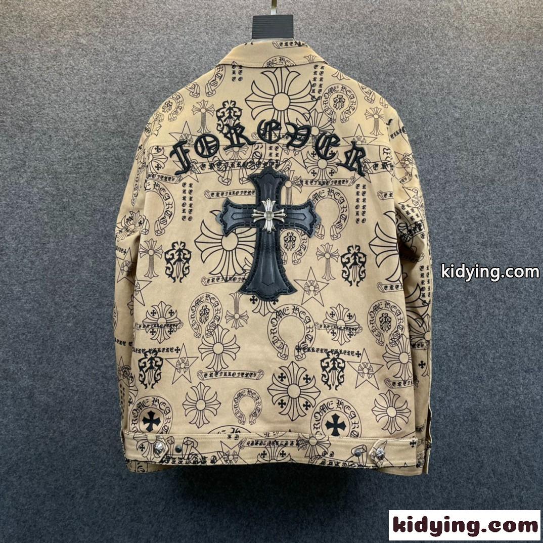 個性 ロゴ 刺繍 デニム ロムハーツ ジャケット コピー メンズ 注目される おしゃれ カジュアル 人気 ファッション-3