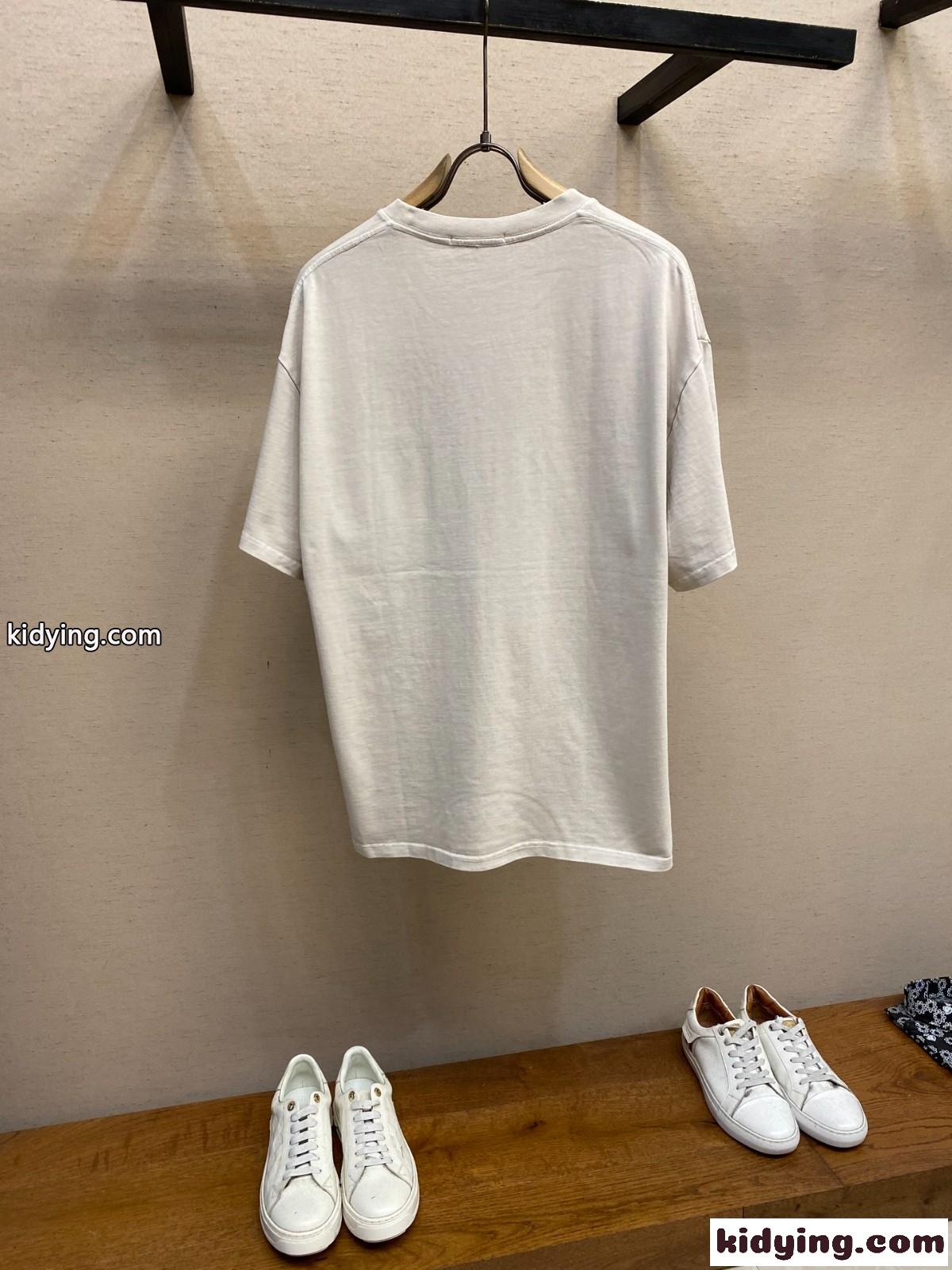 カジュアル クルーネック 半袖Tシャツ プラダ Tシャツ 偽物 合わせやすい-1