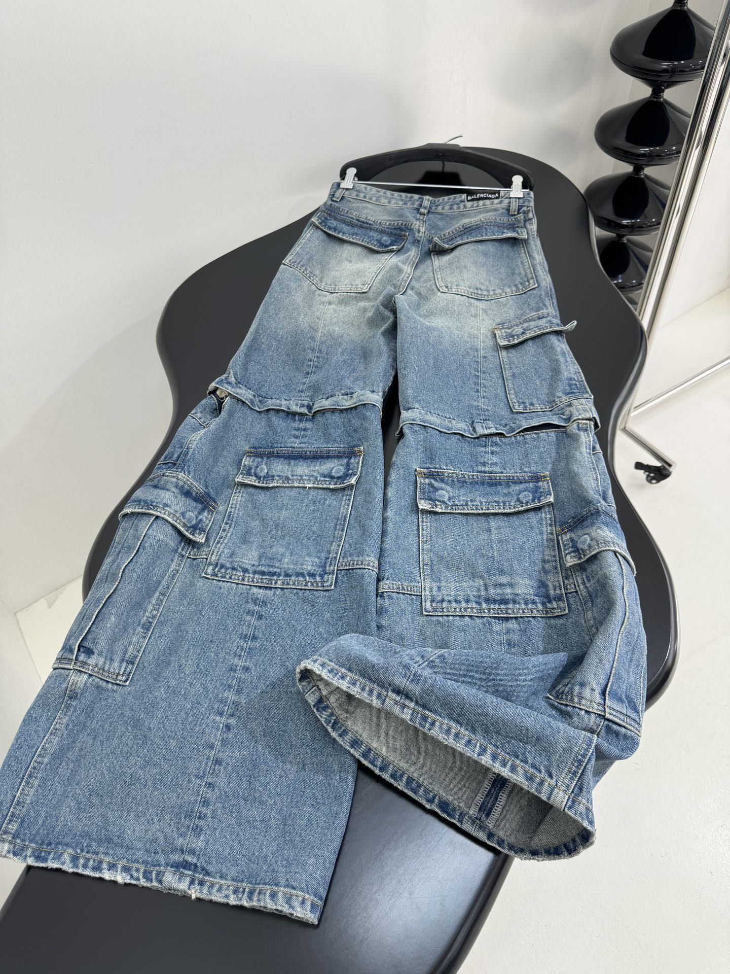 おしゃれ CARGO デニムパンツ バレンシアガ ジーンズ コピー ユニセックス-5