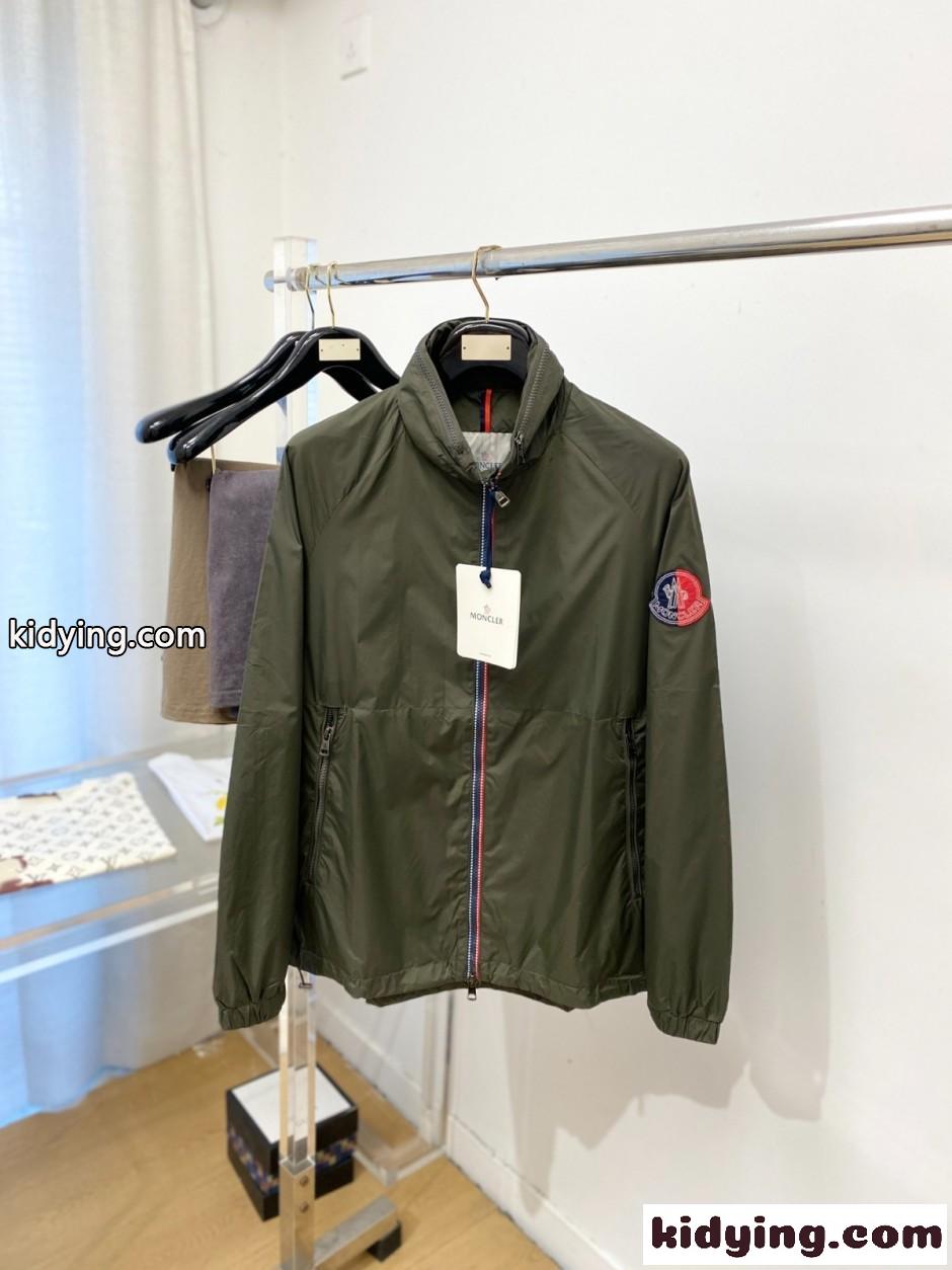 カジュアル ジップアップ ブルゾン モンクレール ジャケット 偽物 グリーン-0