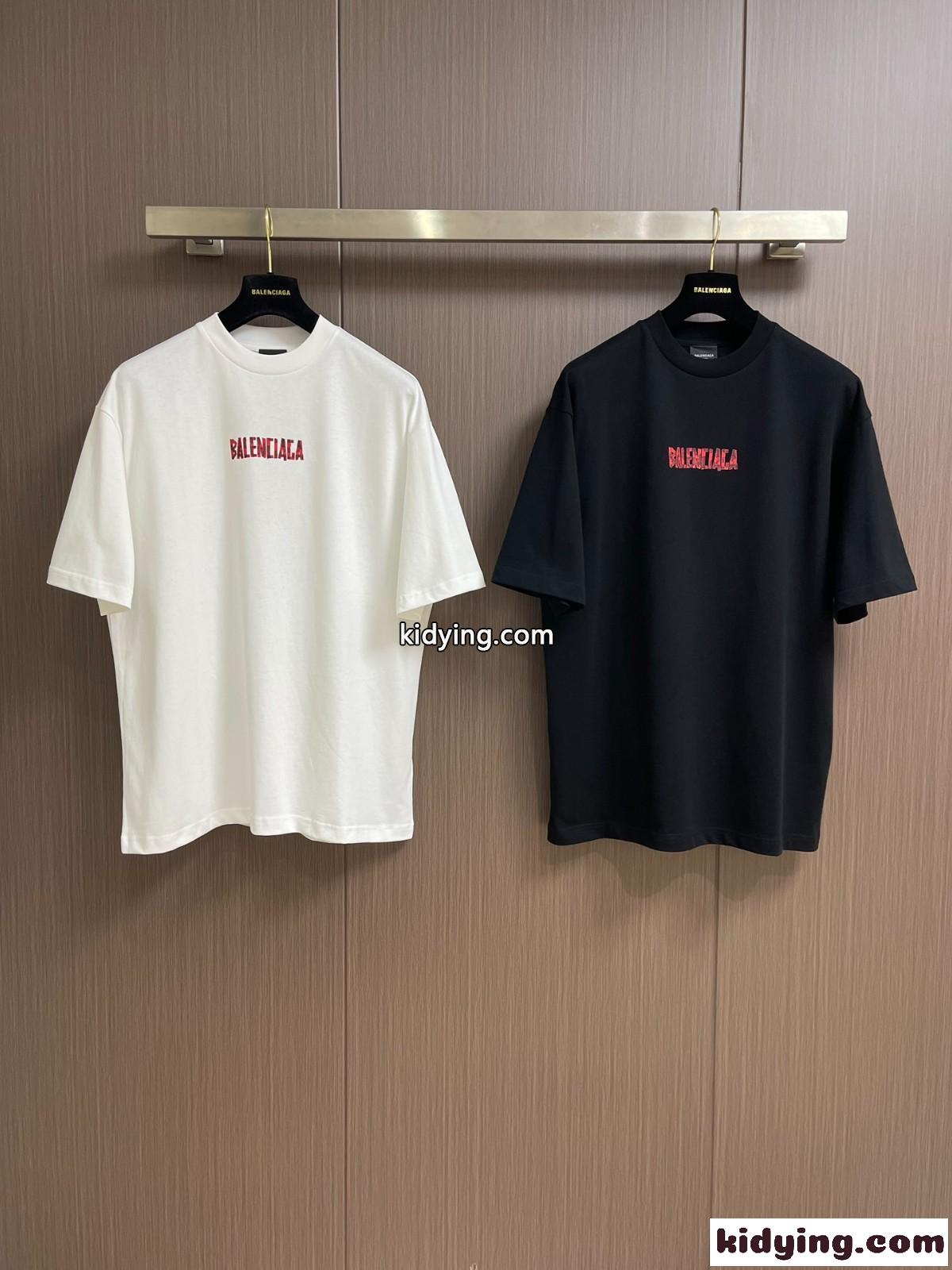 人気 カジュアル ロゴ 半袖Tシャツ バレンシアガ Tシャツ コピー 合わせやすい-0
