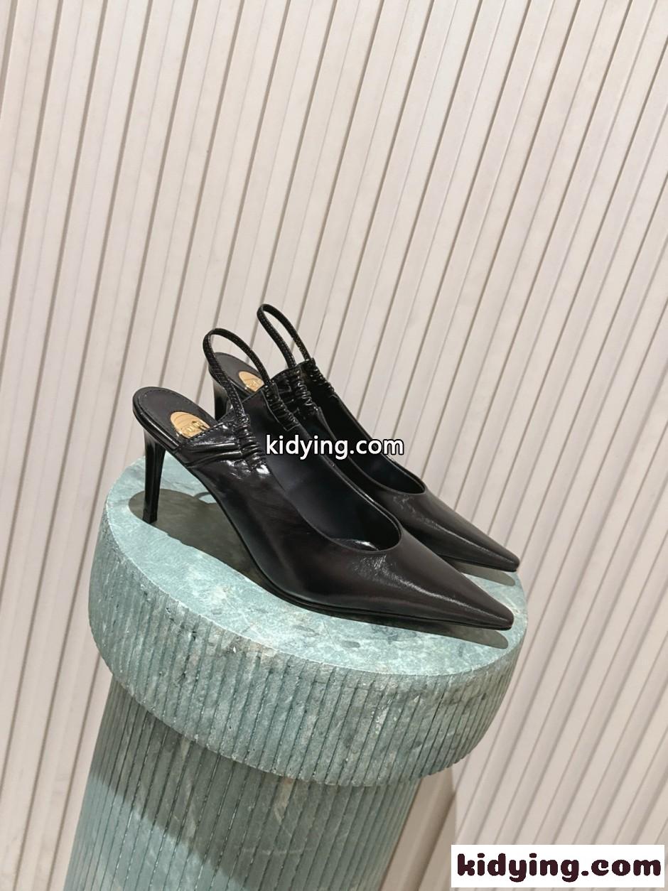 YSL アン=マリー スリングバックパンプス イヴ・サンローラン パンプス コピー ブラック-0