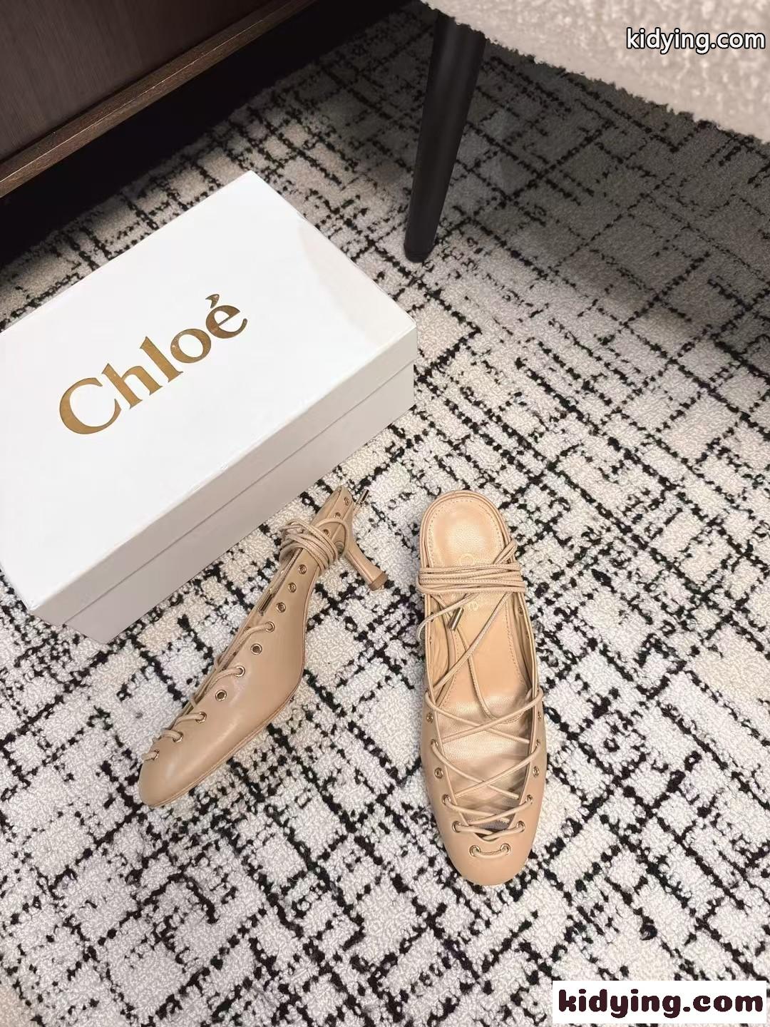 注目される 大人気 CHLOÉ GHILLIESパンプス スーパーコピー ベージュ-3