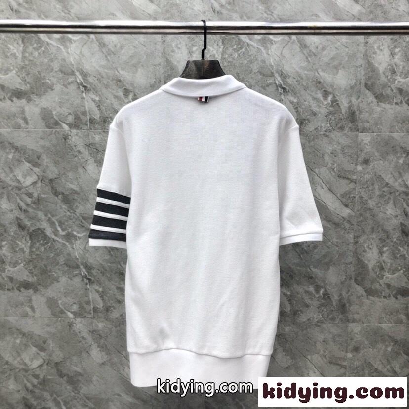 カジュアル おしゃれ 4BAR ショートスリーブ ポロ トムブラウン Tシャツ コピー メンズ-4