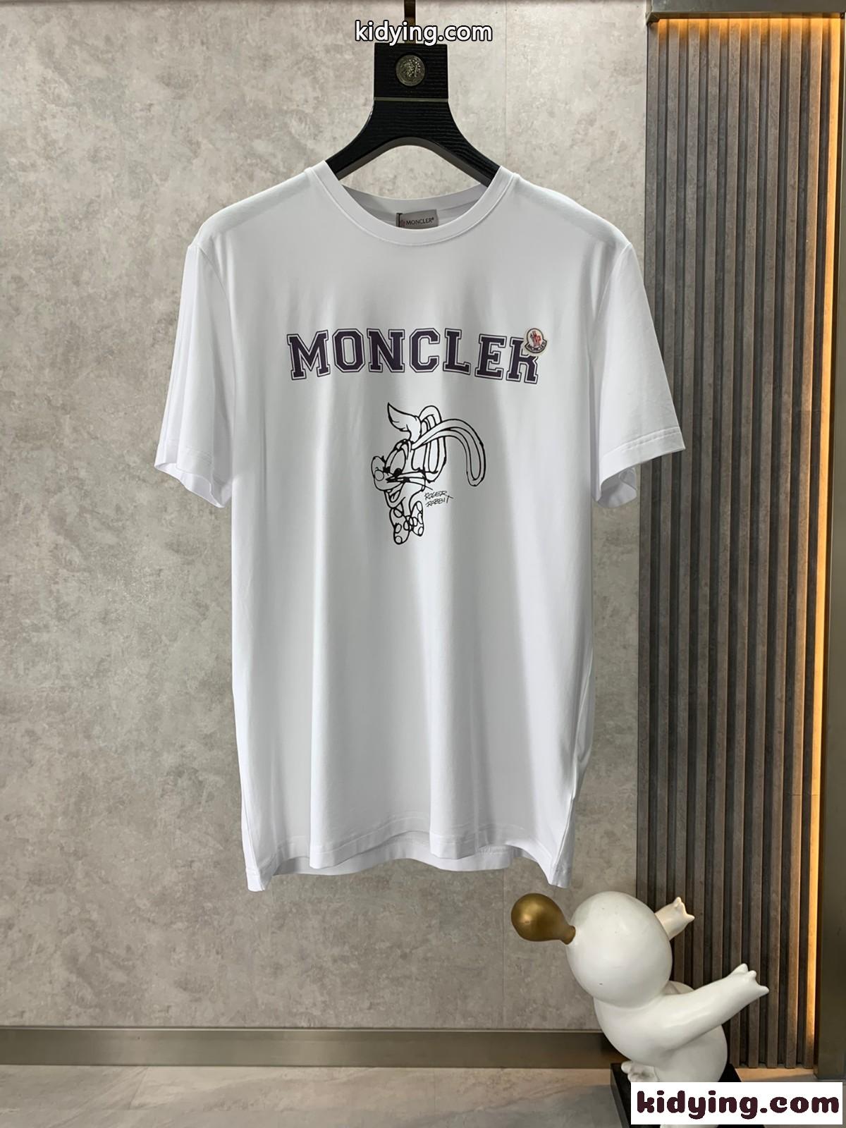 モンクレール Tシャツ コピー カジュアル プリント クルーネック 半袖 トップス-1