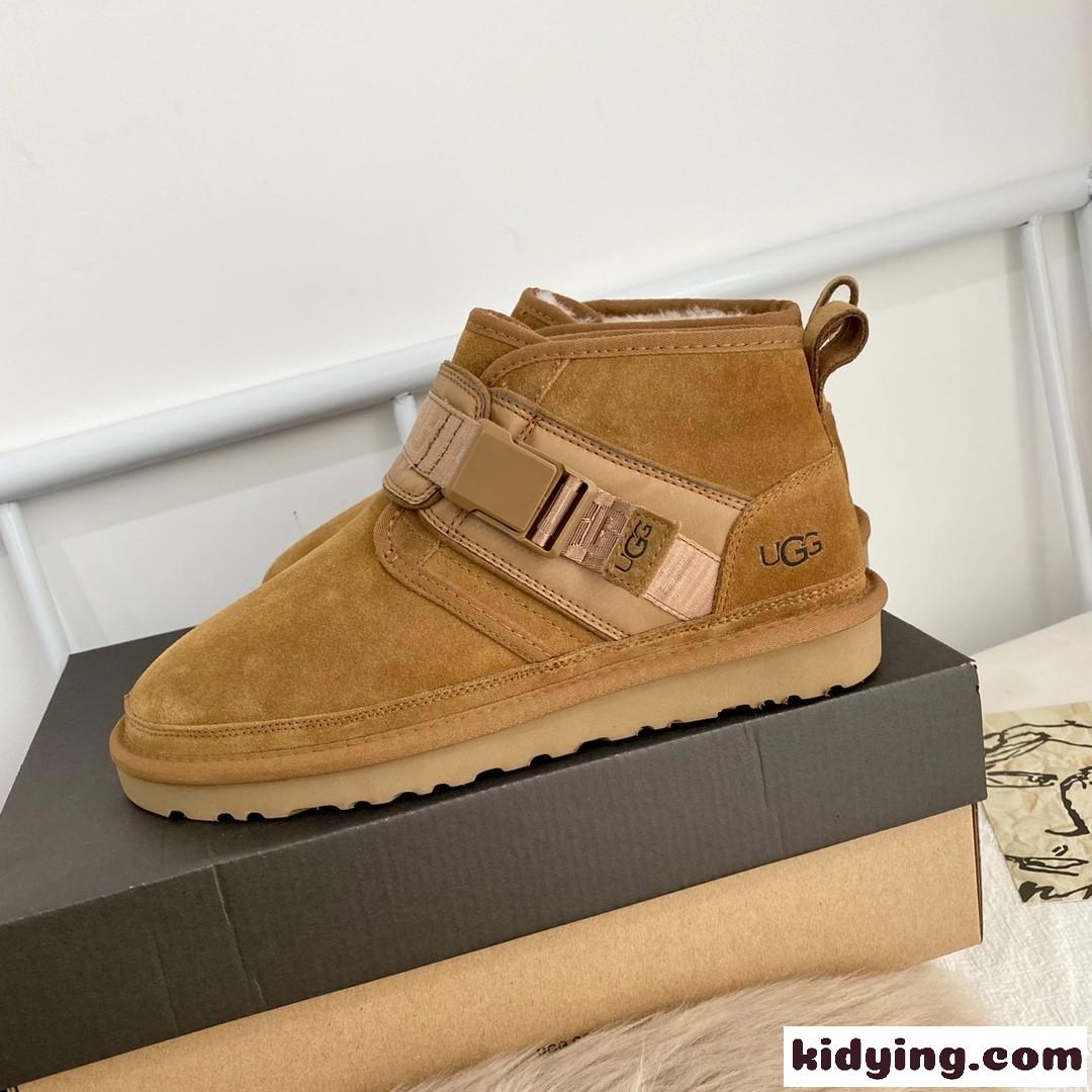 人気◆UGG Neumel Snapback ニューメル スナップバック ブーツ 偽物 ブラウン-4