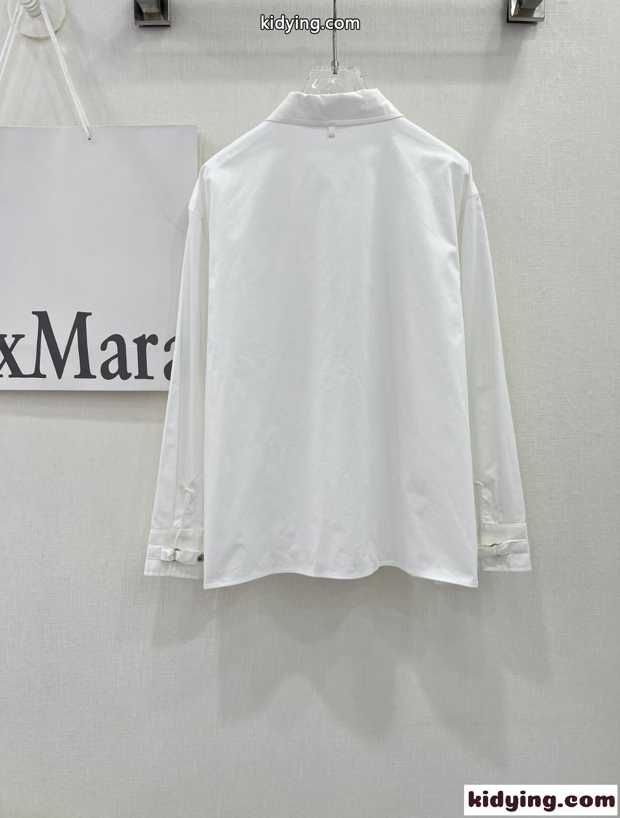 シンプル おしゃれ 無地 ジップ付き エルメス シャツ コピー レディース トップス ホワイト-3