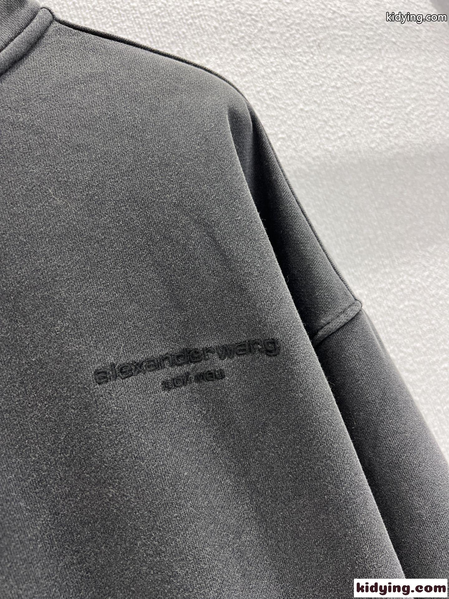 お洒落 ハーフジップ スウェットシャツ アレキサンダーワング Tシャツ 偽物 ユニセックス-4