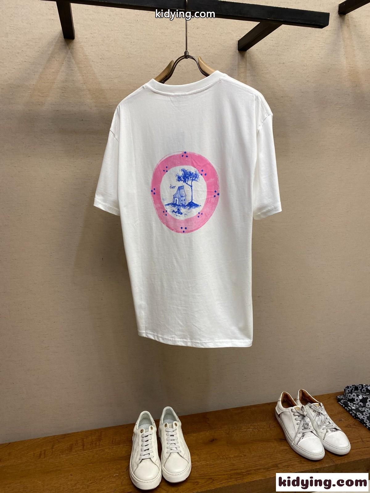 DIOR AND HYLTON NEL Tシャツ クリスチャン・ディオール Tシャツ コピー ホワイト-0