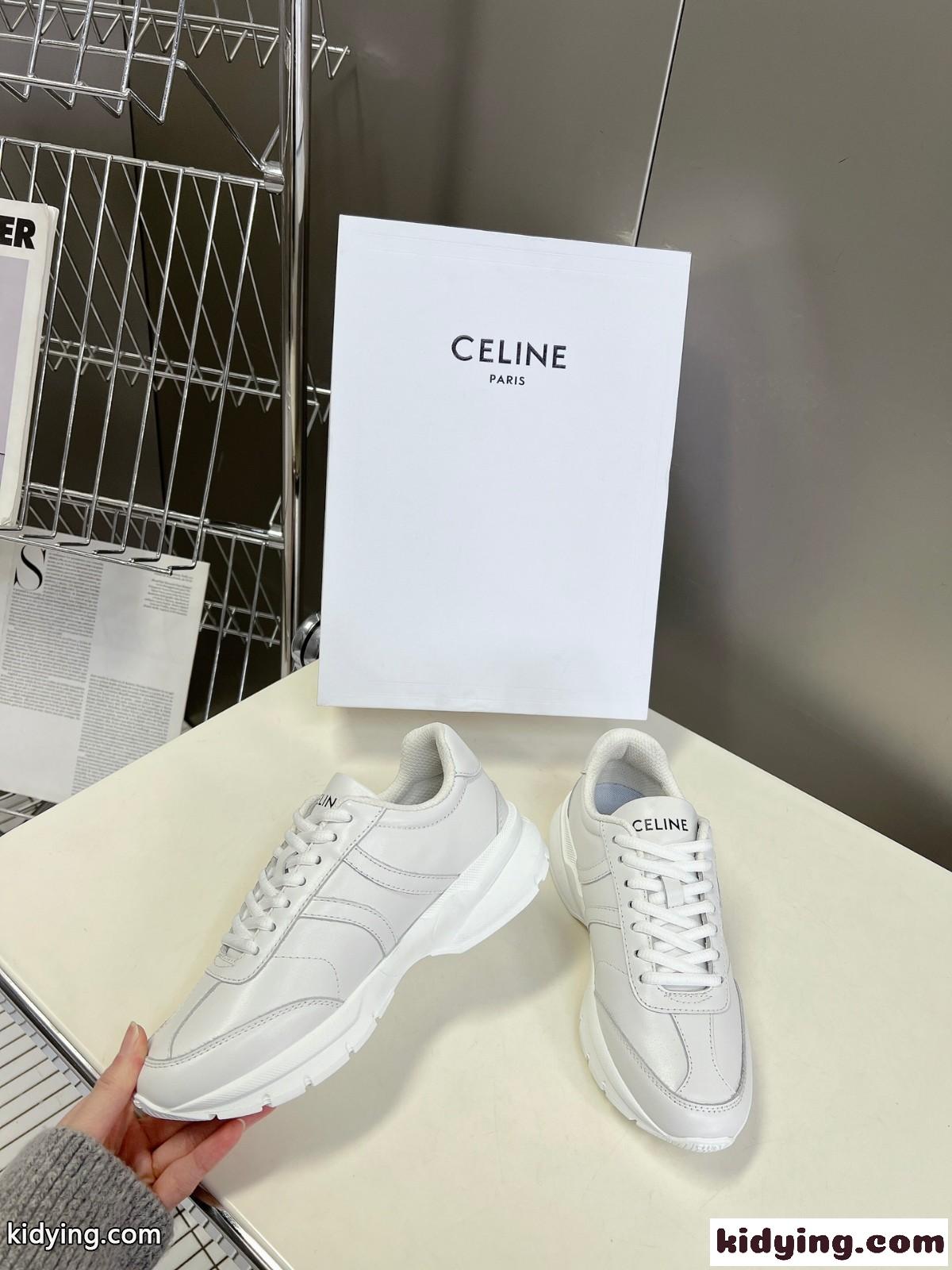 セリーヌ スニーカー 偽物 CELINE ランナー CR-02 レースアップ ロースニーカー-2