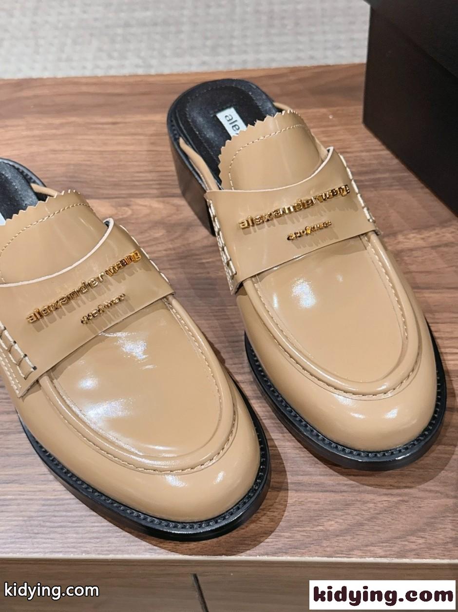 上品 洗練された ローファーミュール アレキサンダーワング 靴 スーパーコピー-4
