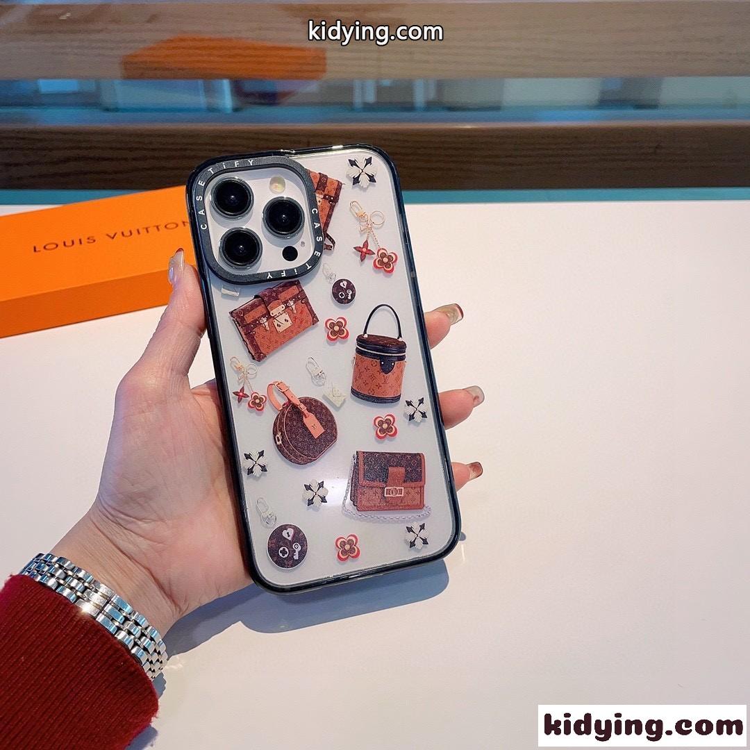 おしゃれ 可愛い プリント アクリルケース ルイ・ヴィトン アイフォンケース コピー スマホケース-3