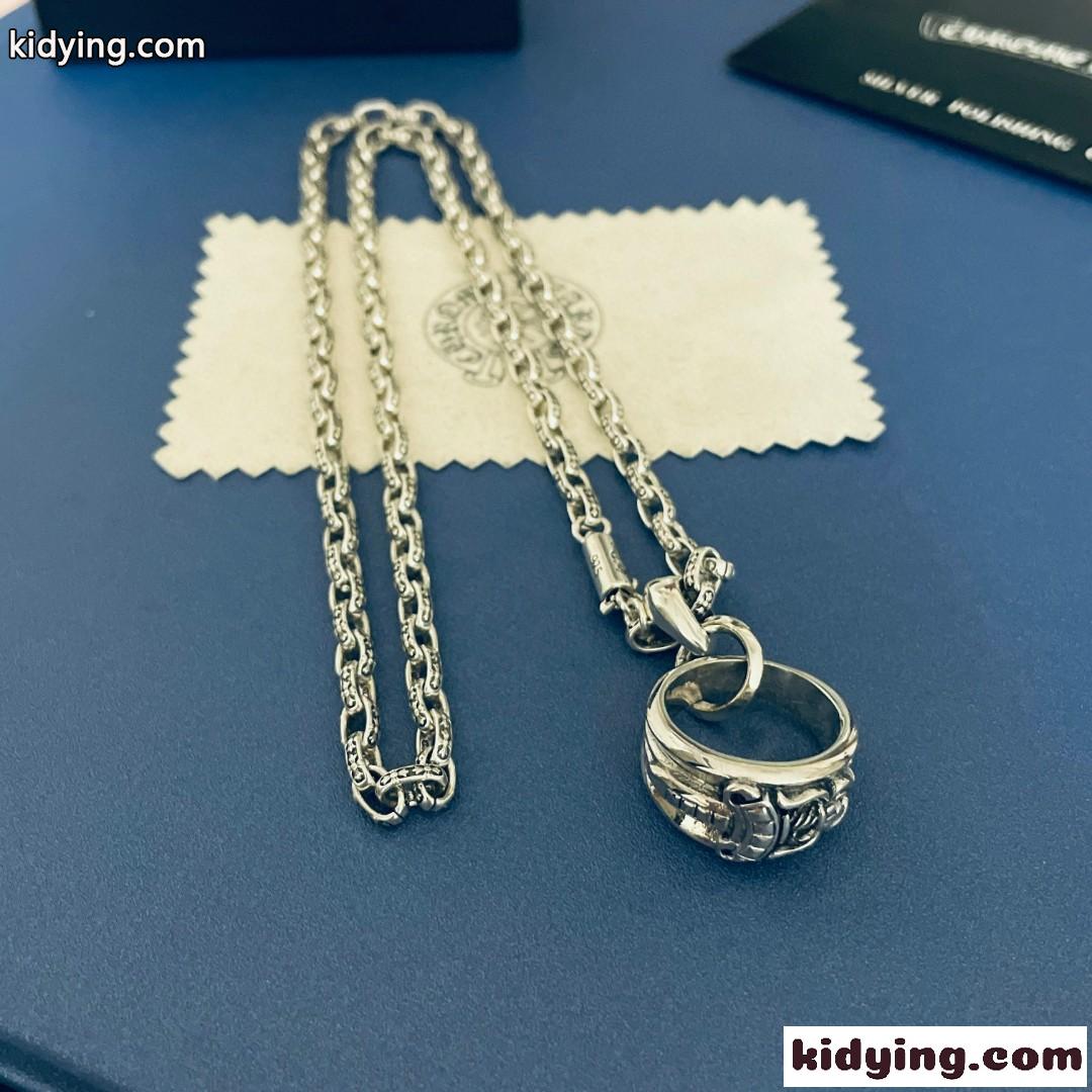 クロムハーツ ネックレス コピー チェーン 人気 メンズ リング お洒落 アクセサリー-2