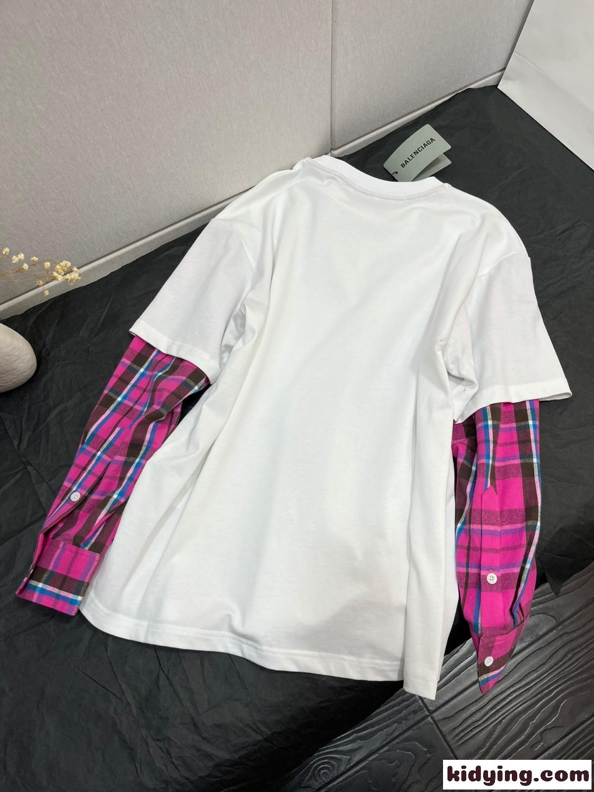 お洒落 レイヤード 長袖 クルーネック バレンシアガ tシャツ コピー カジュアル 合わせやすい-3