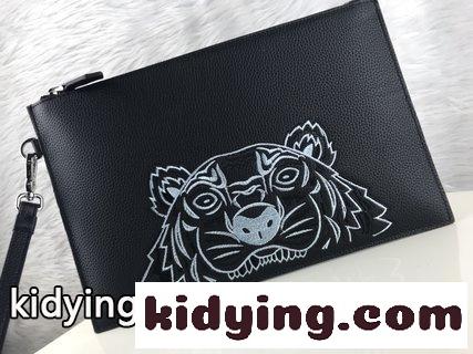 KENZO(ケゾン)Tiger刺繍のバッグ ケンゾー バッグ 花柄 コピー 皮の模様がはっきりしていて 皮の光沢が非常によく見えます-0