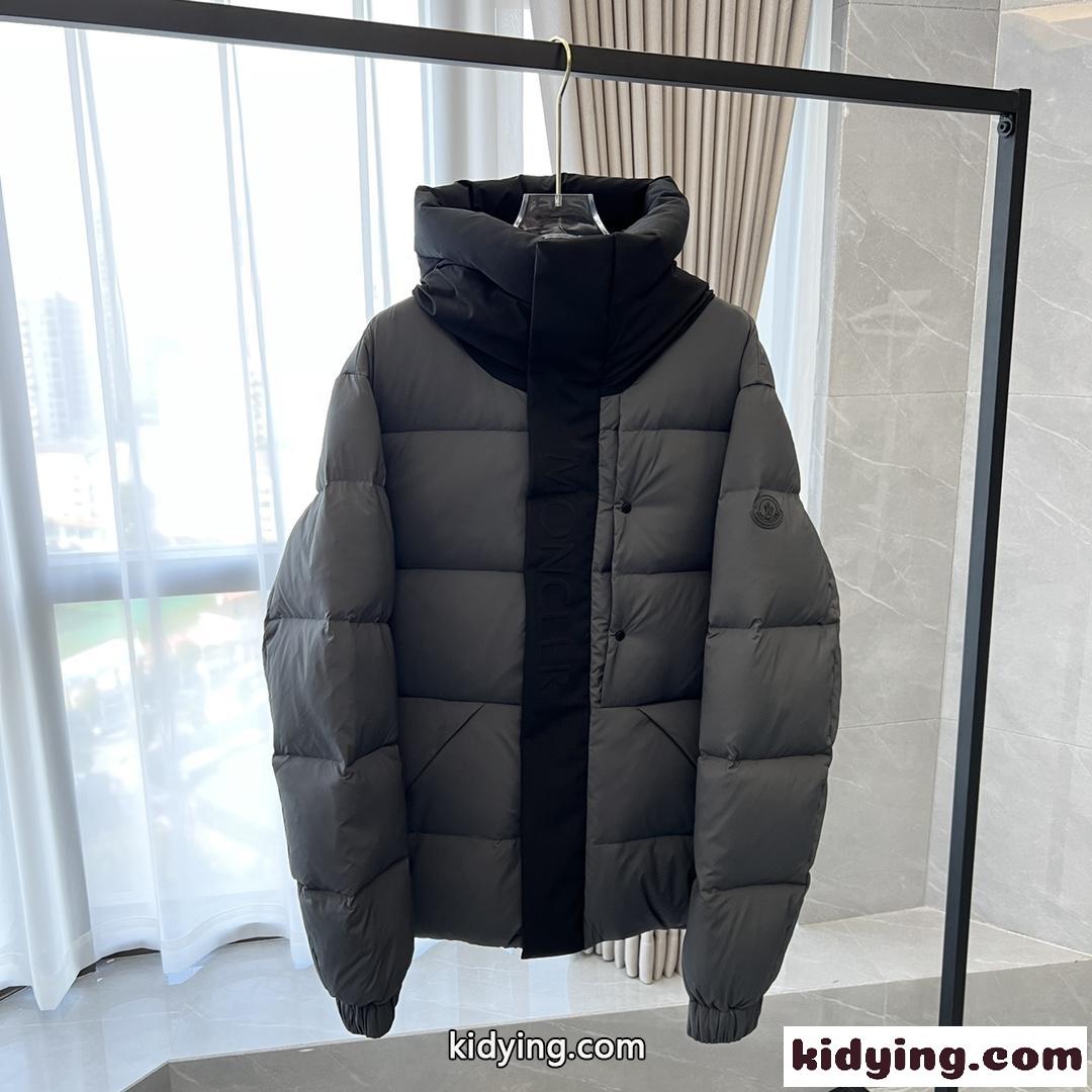22FW MADEIRA メンズ フード付 ショートダウンジャケット モンクレール ダウンジャケット コピー グレー-1
