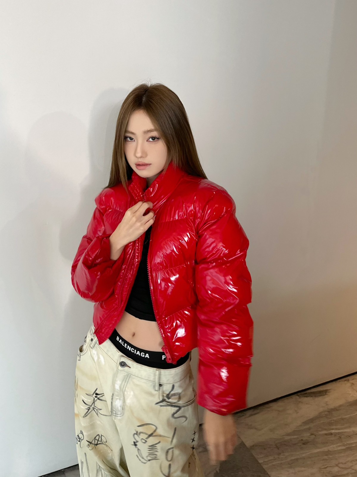 人気 SHRUNK PUFFER ジャケット バレンシアガ ダウンジャケット コピー レッド-4