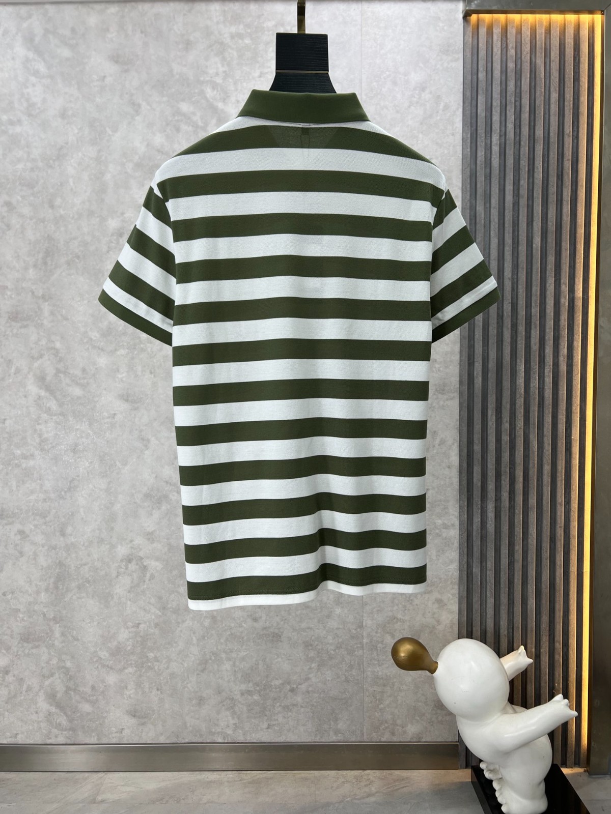 おしゃれ ボーダー柄 バーバリー Tシャツ コピー コットンピケ 半袖 ポロシャツ グリーン-0