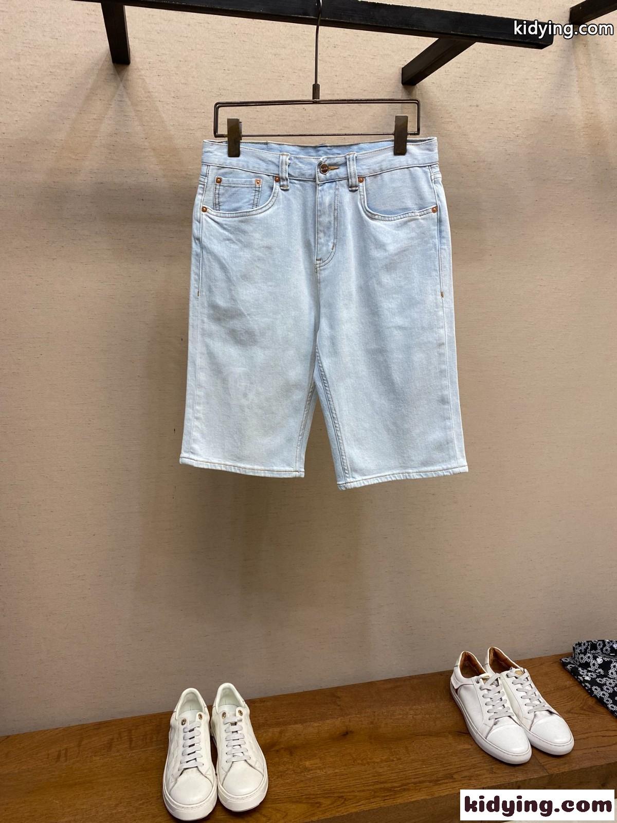 シンプル ベーシック デニムショーツ グッチ パンツ 偽物 ショートパンツ-0