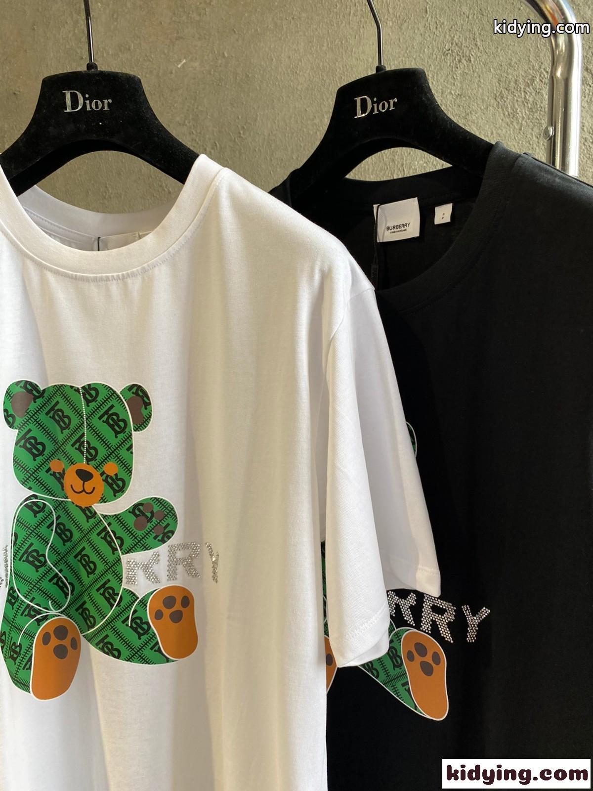 可愛い おしゃれ ロゴ ゆったり 着痩せ プリント バーバリー 半袖Tシャツ コピー レディース メンズ カジュアル-0