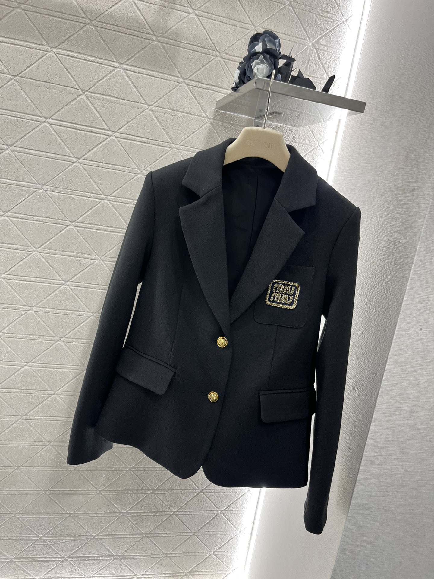 人気品 みゅう 洋服Ｎ級品 トップス アウター スーツ 2点セット 高品質 ビジネス 通勤 ブラック-0