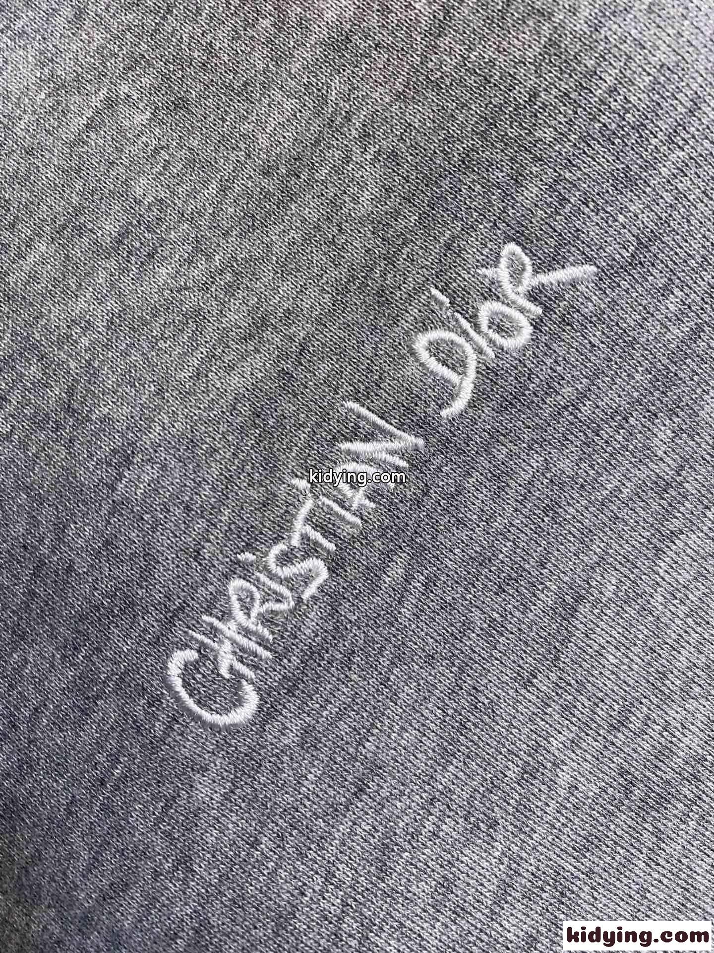 刺繍入り クルーネック スウェットシャツ クリスチャン・ディオール Tシャツ コピー-3