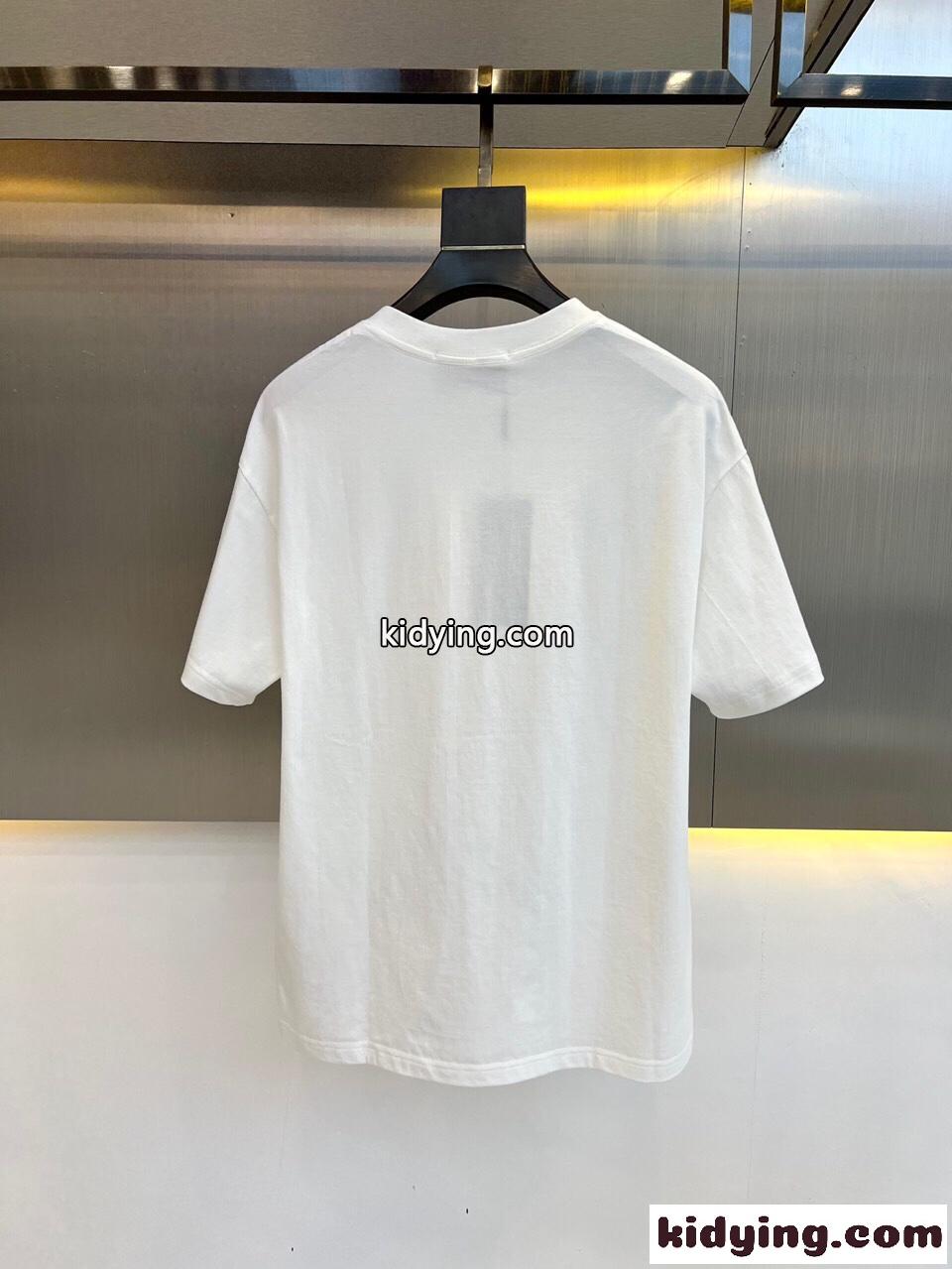 男女兼用 可愛い アニマルプリント 半袖Tシャツ グッチ Tシャツ コピー ホワイト-3