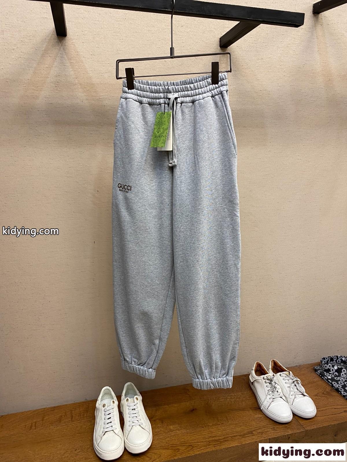 定番 フロッキープリント スウェットパンツ グッチ パンツ コピー ズボン-0