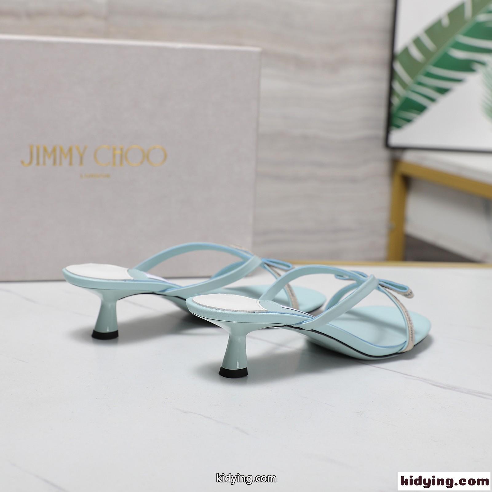 爽やか ジミーチュウ サンダル スーパーコピー N級品 リボン付き シエラ ミュール45-3