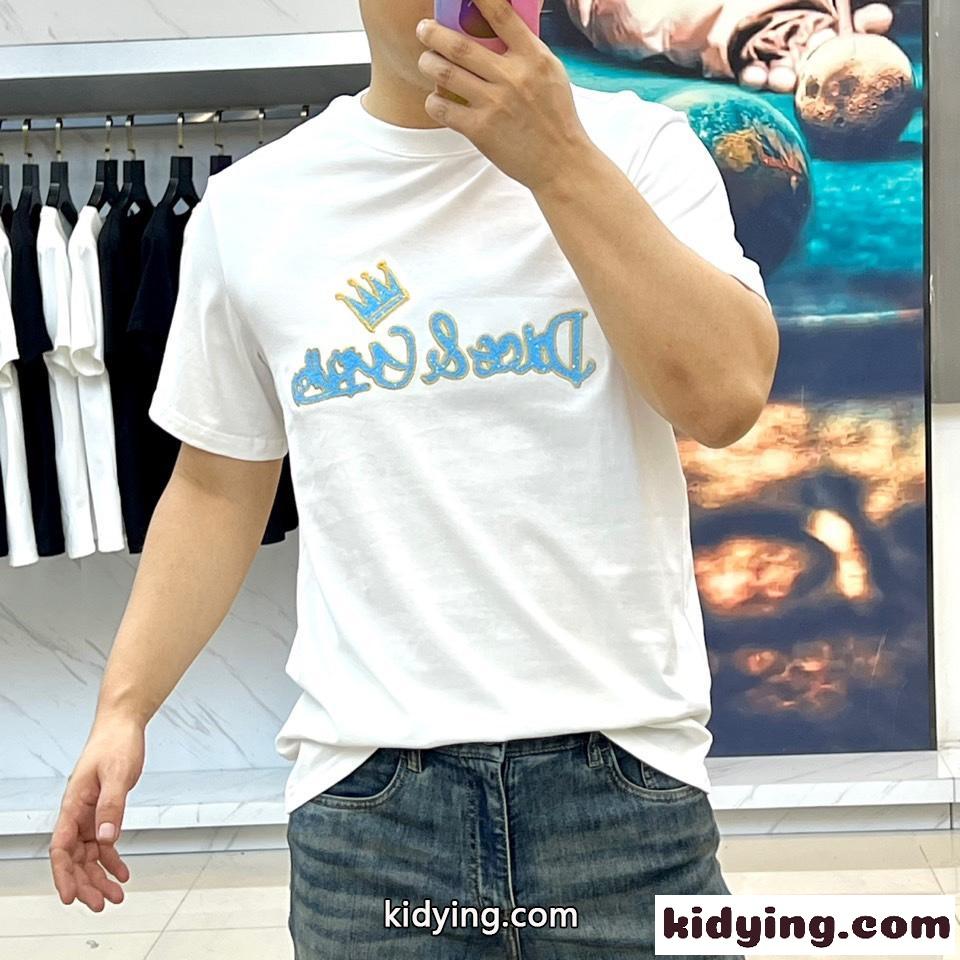 カジュアル ロゴ入り 定番 ドルチェ&ガッバーナ Tシャツ 偽物 ホワイト-2