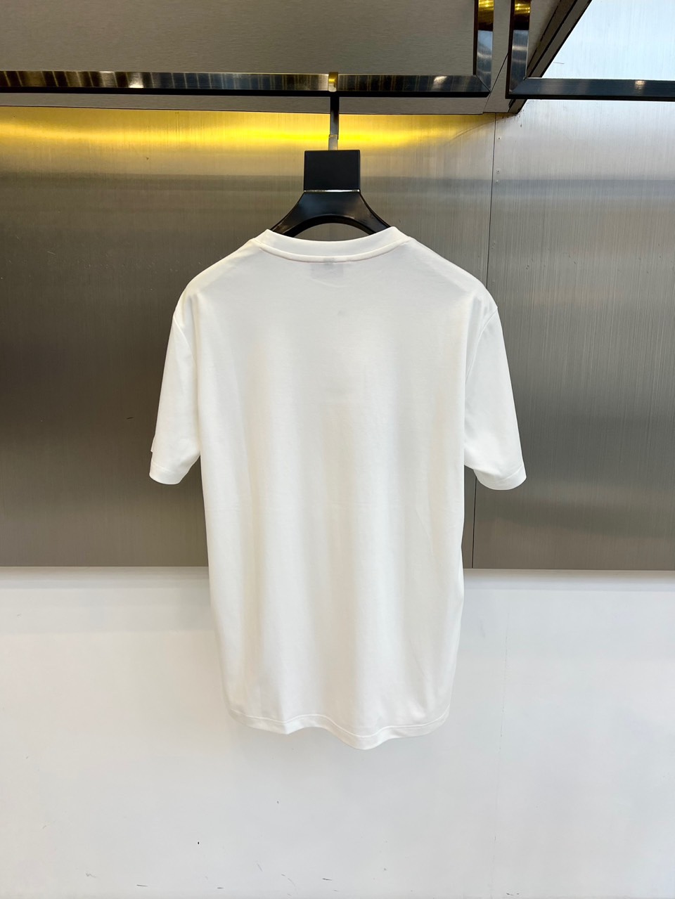 エルメス Tシャツ 偽物 おしゃれ 合わせやすい クルーネック ホワイト-3