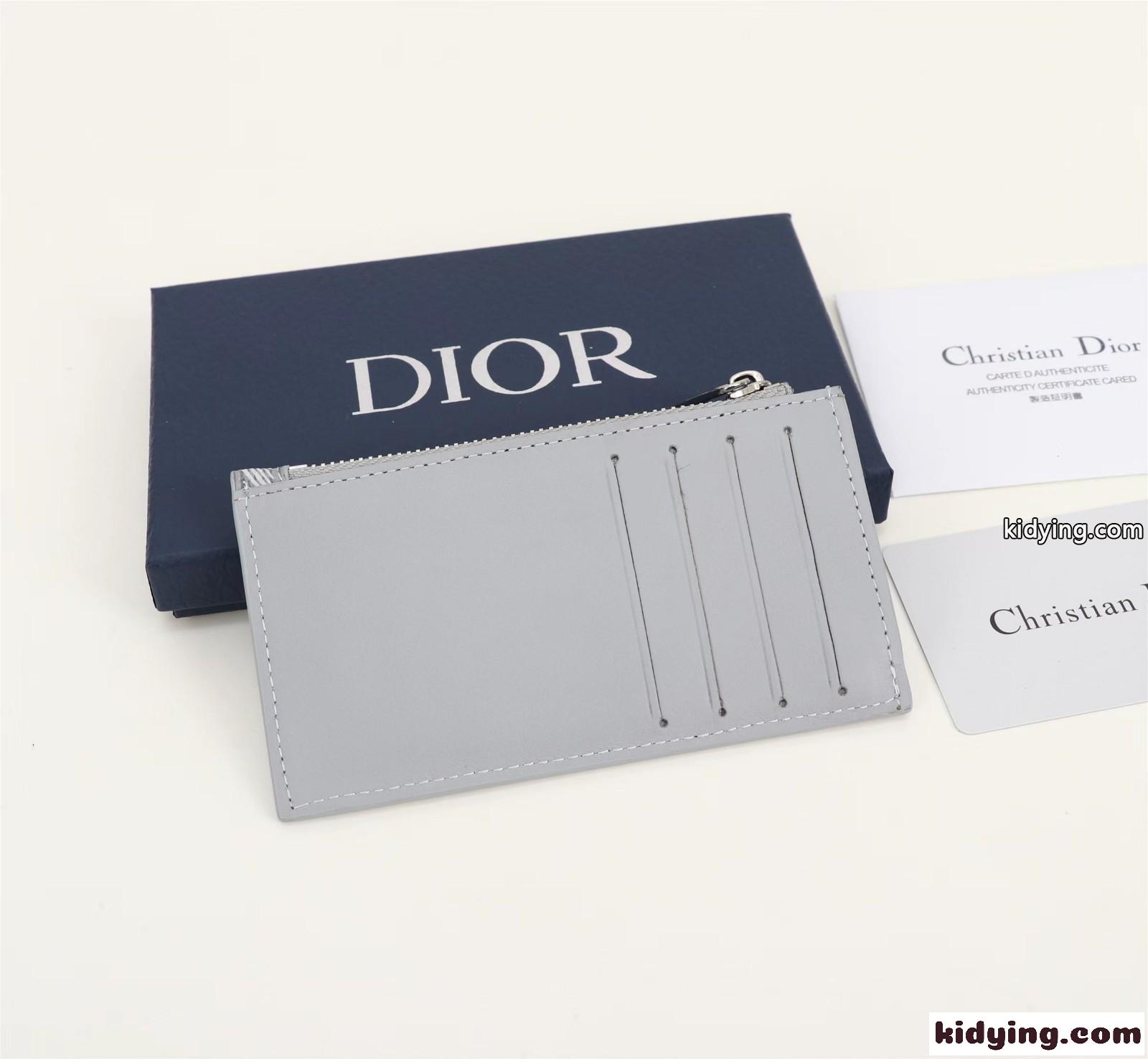 CD Diamond キャンバス ジップ カードホルダー クリスチャン・ディオール 財布 コピー-1