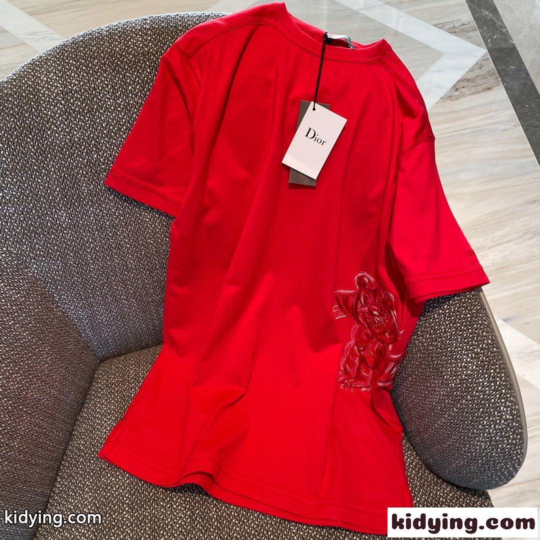 人気 トレンド ビッグシルエット 体型カバー クルーネック ケンゾー tシャツ コピー 春夏 新作 刺繍 快適 カジュアル ユニセックス-5